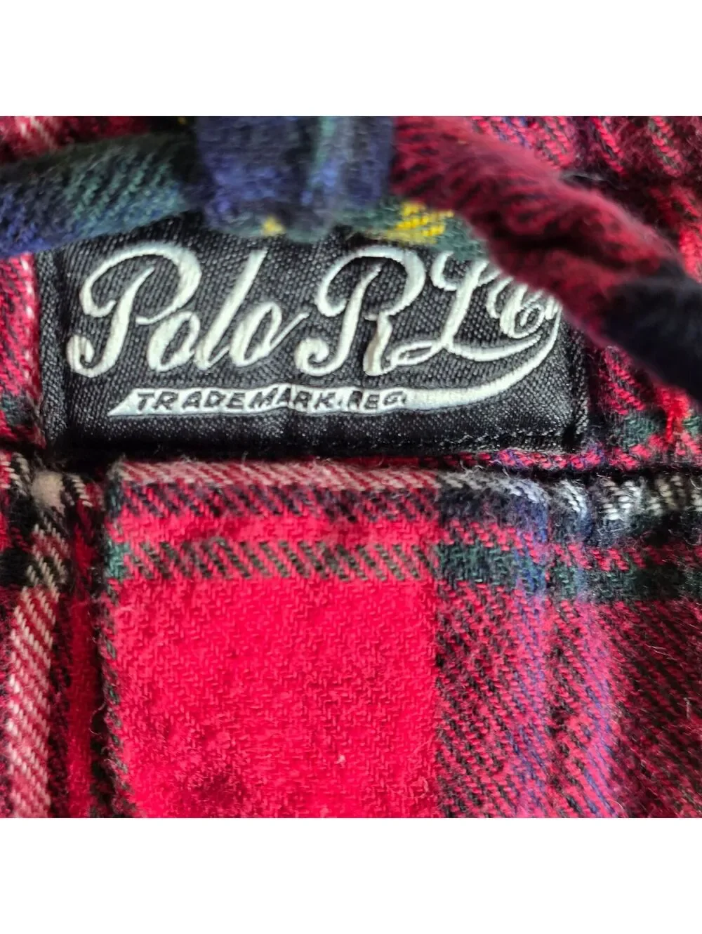 Polo Ralph Lauren Big Mens Soft Plaid Flannel Pajama Pants Plus Size 4X Red Blk